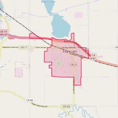 Map of Eagle Lake