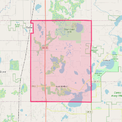 Map of East Bethel