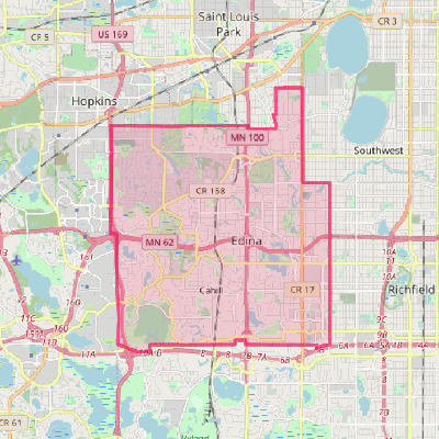 Map of Edina