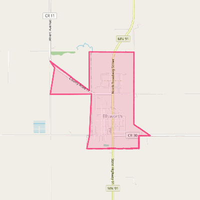 Map of Ellsworth