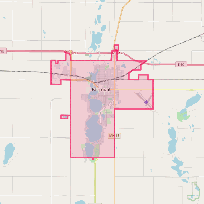 Map of Fairmont