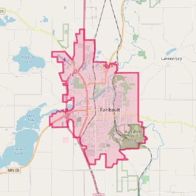 Map of Faribault