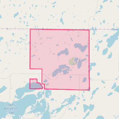 Map of Fifty Lakes