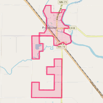 Map of Floodwood