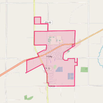 Map of Foley