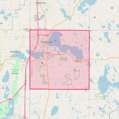 Map of Forest Lake