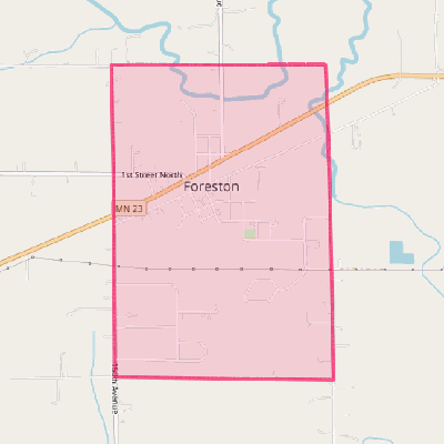 Map of Foreston