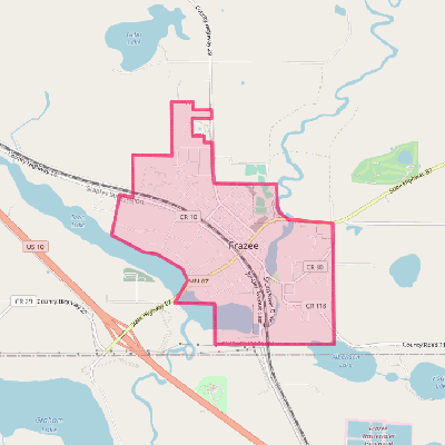 Map of Frazee