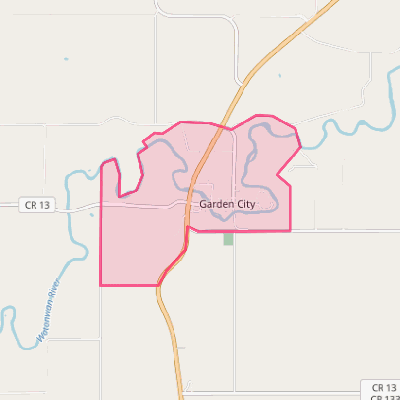 Map of Garden City