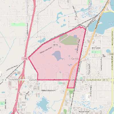 Map of Gem Lake