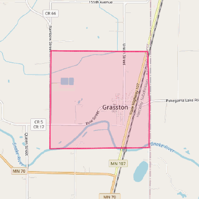 Map of Grasston