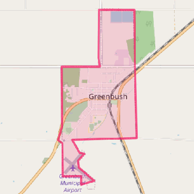 Map of Greenbush