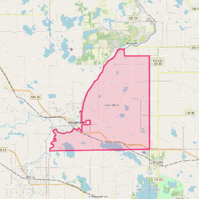 Map of Greenfield