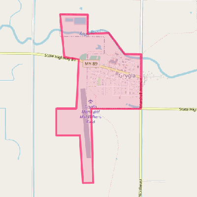 Map of Grygla