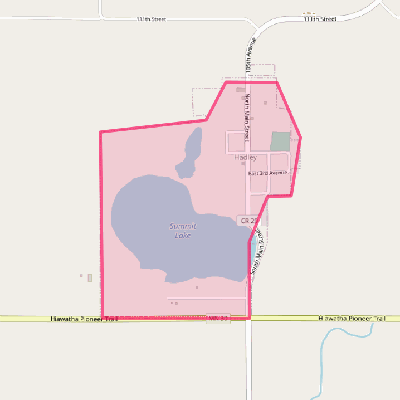 Map of Hadley