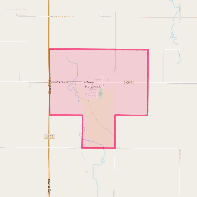 Map of Hardwick