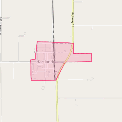 Map of Hartland