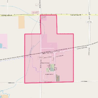 Map of Hayward