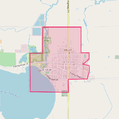 Map of Hendricks