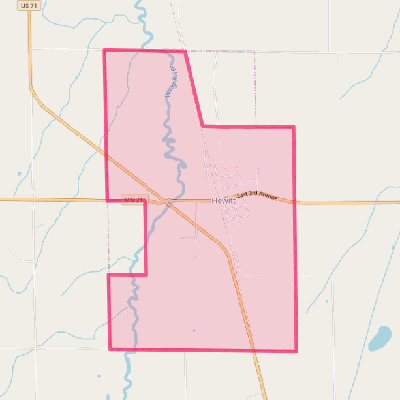 Map of Hewitt