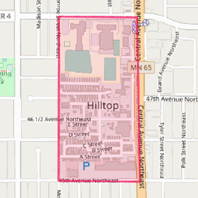 Map of Hilltop