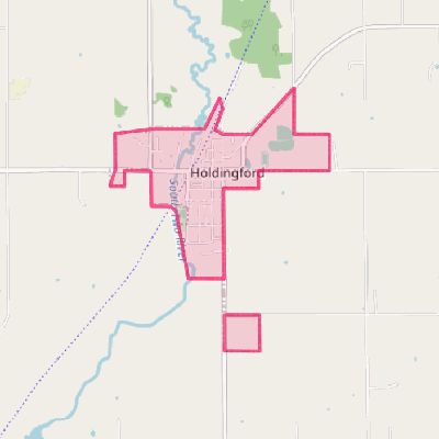 Map of Holdingford