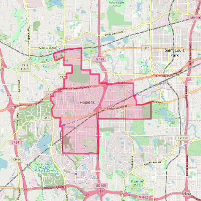 Map of Hopkins