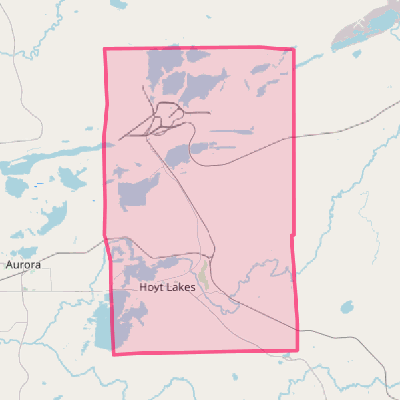 Map of Hoyt Lakes