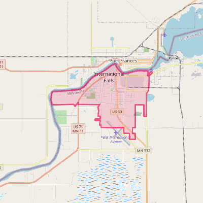 Map of International Falls