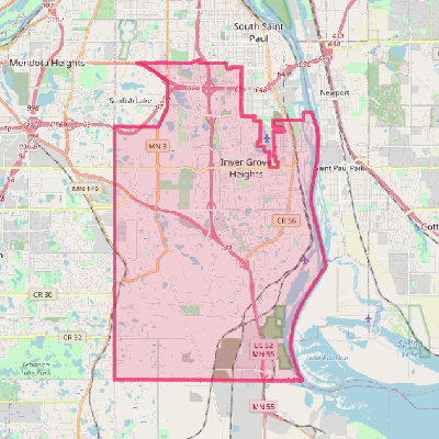 Map of Inver Grove Heights