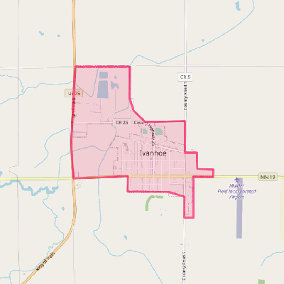 Map of Ivanhoe