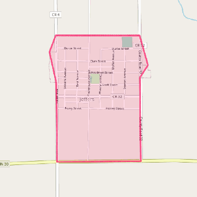 Map of Jeffers