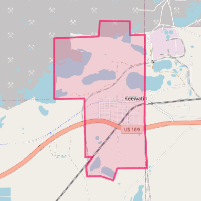 Map of Keewatin