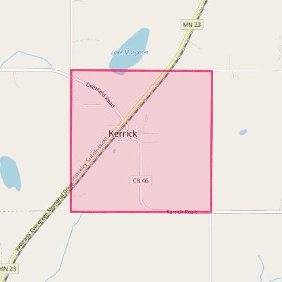 Map of Kerrick