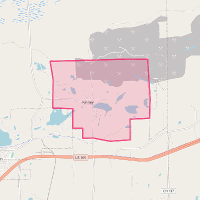 Map of Kinney