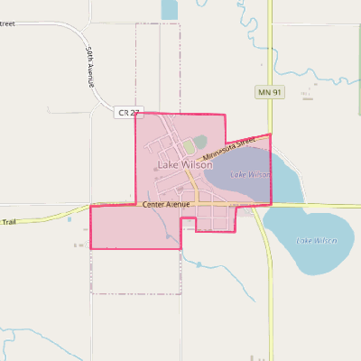 Map of Lake Wilson