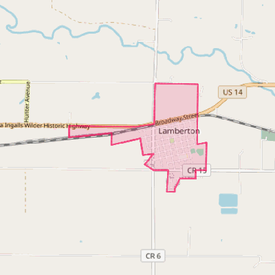 Map of Lamberton