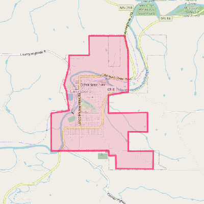 Map of Lanesboro