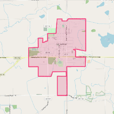 Map of Le Center