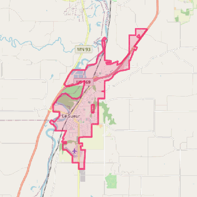 Map of Le Sueur