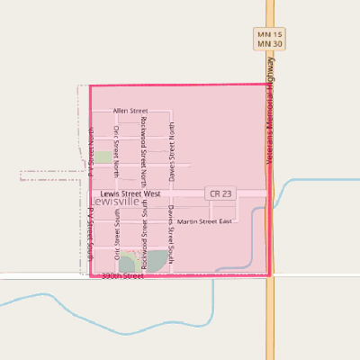 Map of Lewisville