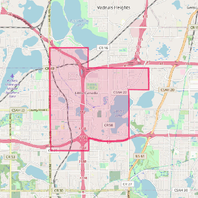 Map of Little Canada