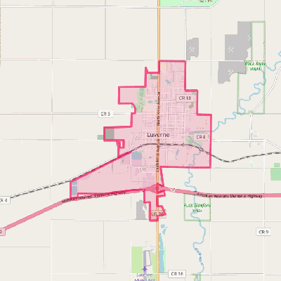 Map of Luverne