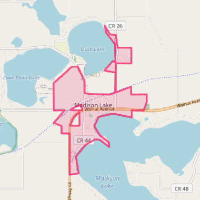 Map of Madison Lake