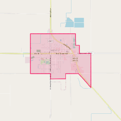 Map of Mapleton