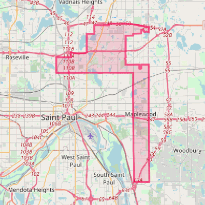 Map of Maplewood