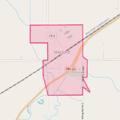 Map of Maynard