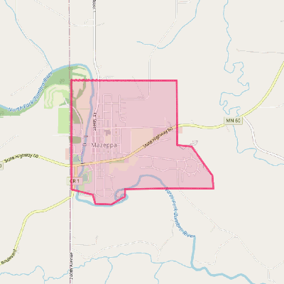 Map of Mazeppa