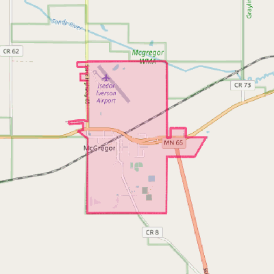 Map of McGregor