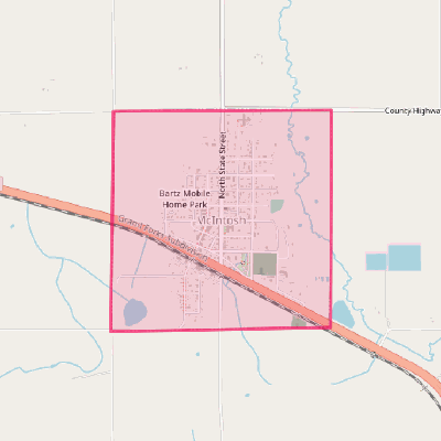 Map of McIntosh